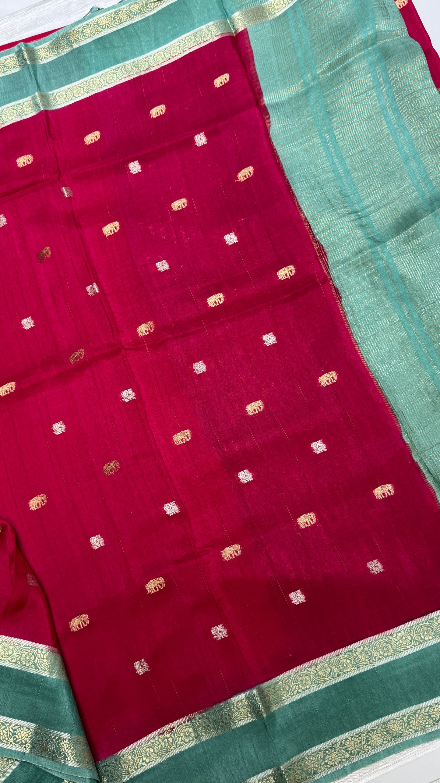 Gap Border Semi Tussar Saree