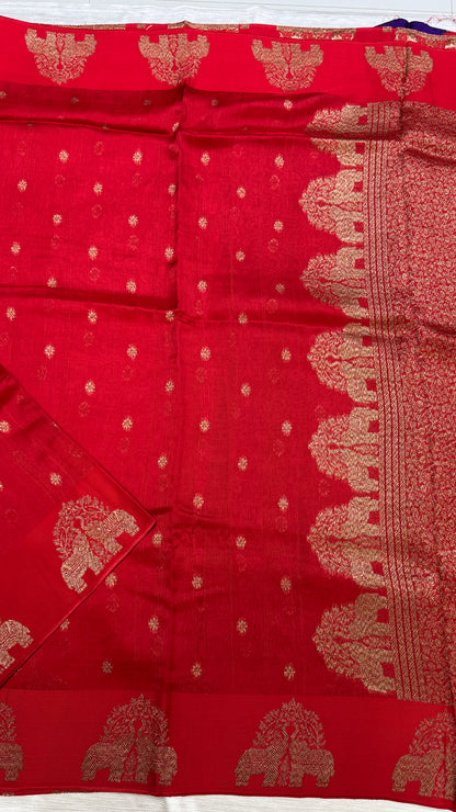 Tussar Georgette Saree with Motifs Embellished Border