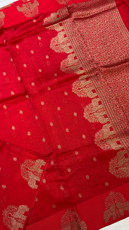 Tussar Georgette Saree with Motifs Embellished Border
