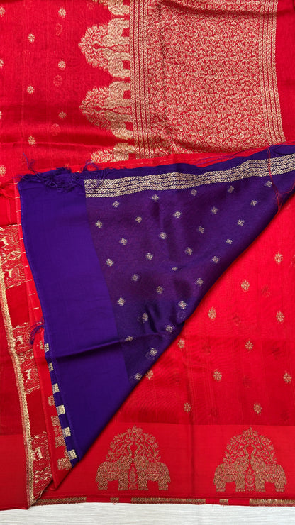 Tussar Georgette Saree with Motifs Embellished Border