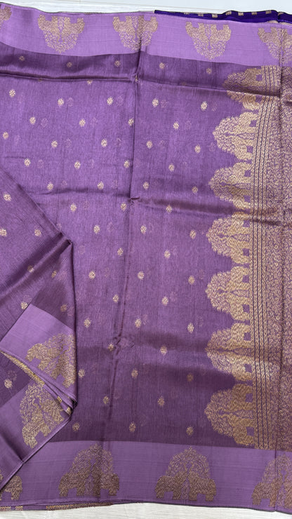 Tussar Georgette Saree with Motifs Embellished Border