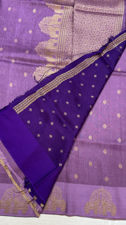 Tussar Georgette Saree with Motifs Embellished Border