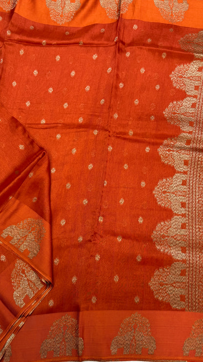 Tussar Georgette Saree with Motifs Embellished Border