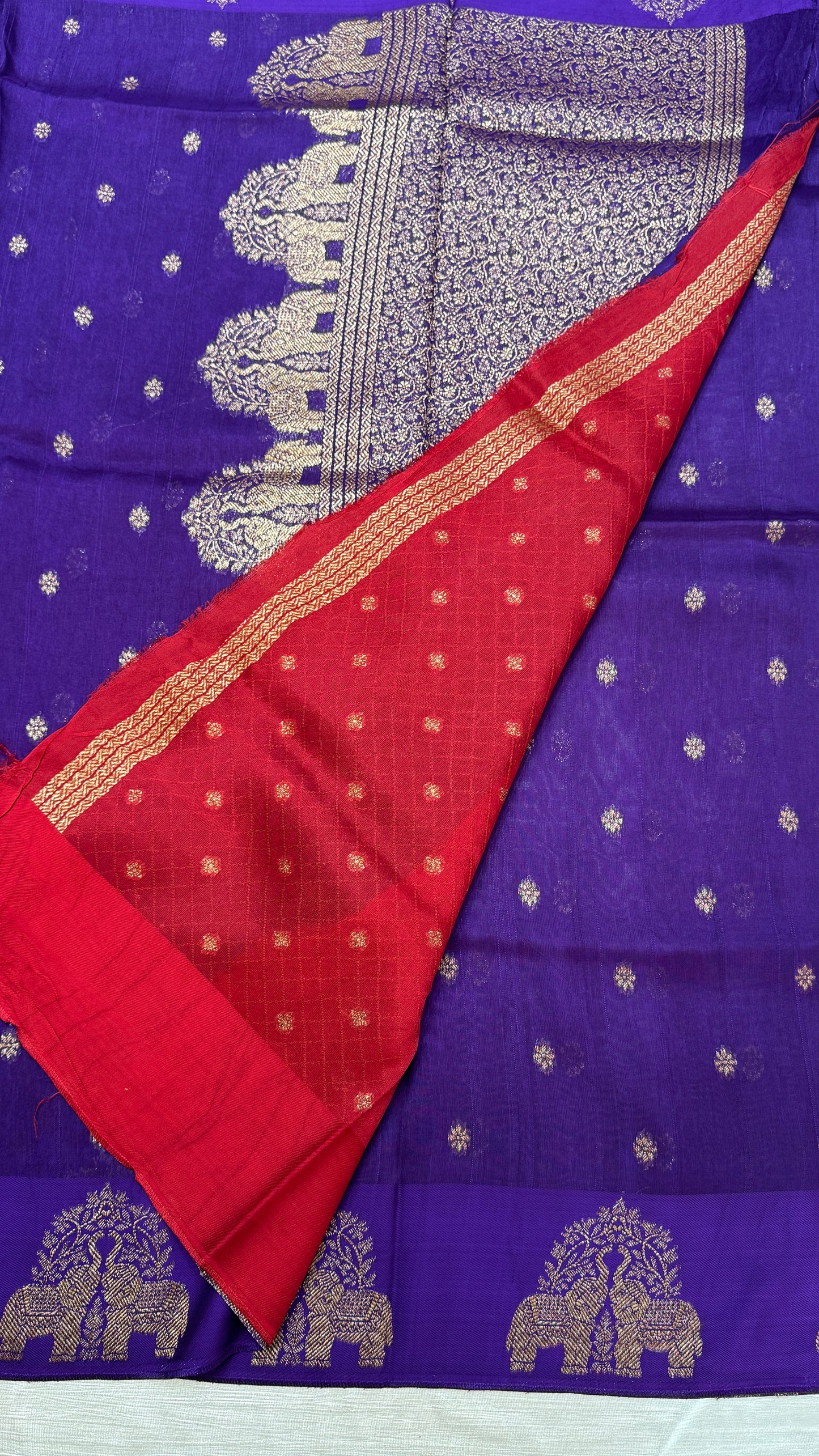 Tussar Georgette Saree with Motifs Embellished Border