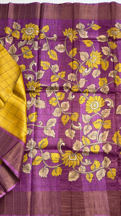 Handloom Pure Tussar Silk Saree