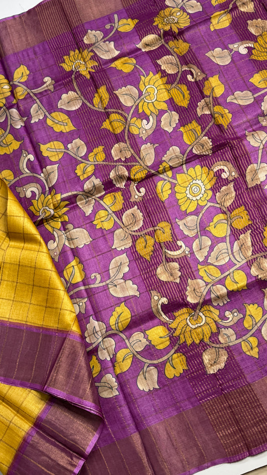 Handloom Pure Tussar Silk Saree