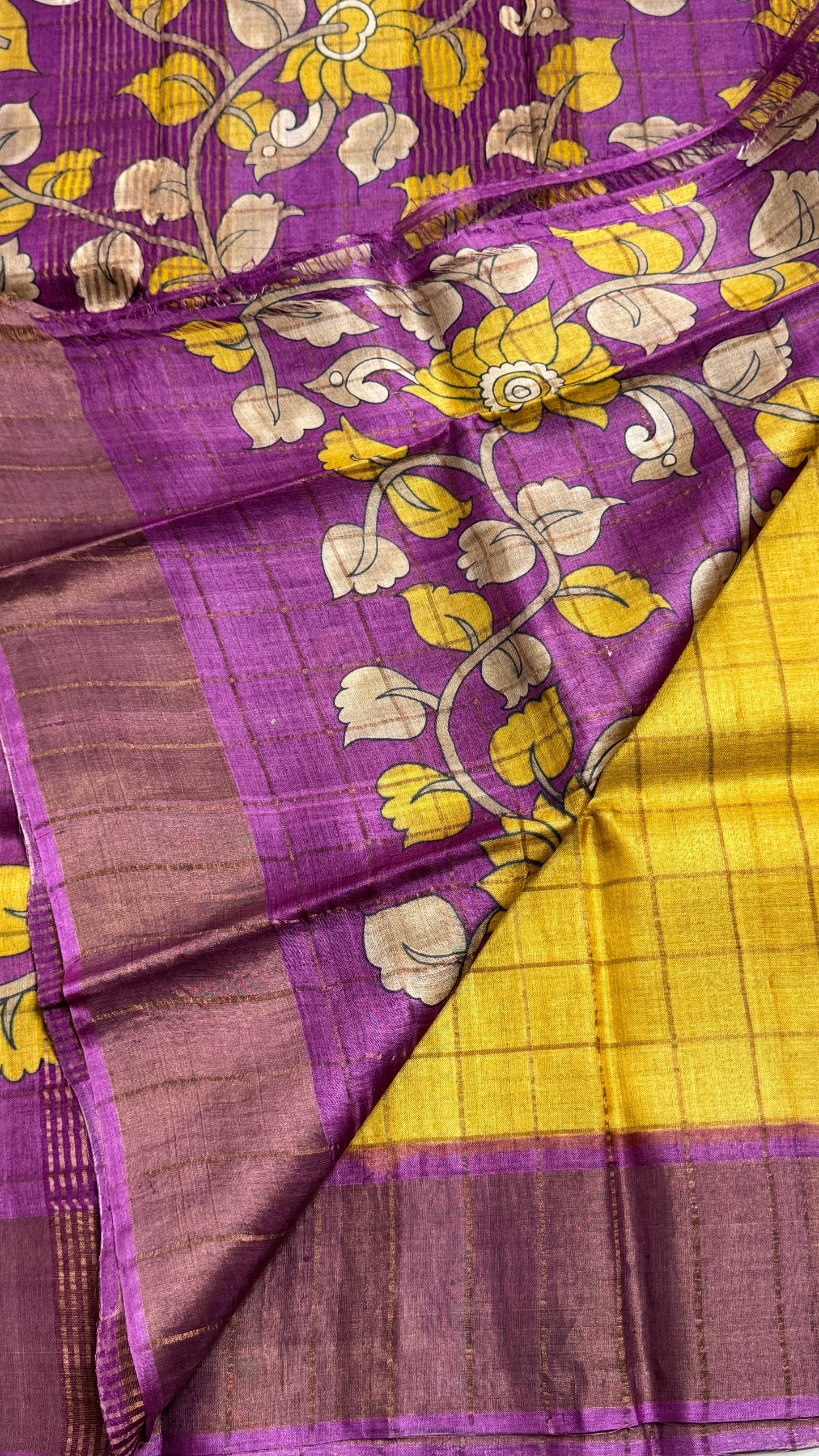 Handloom Pure Tussar Silk Saree