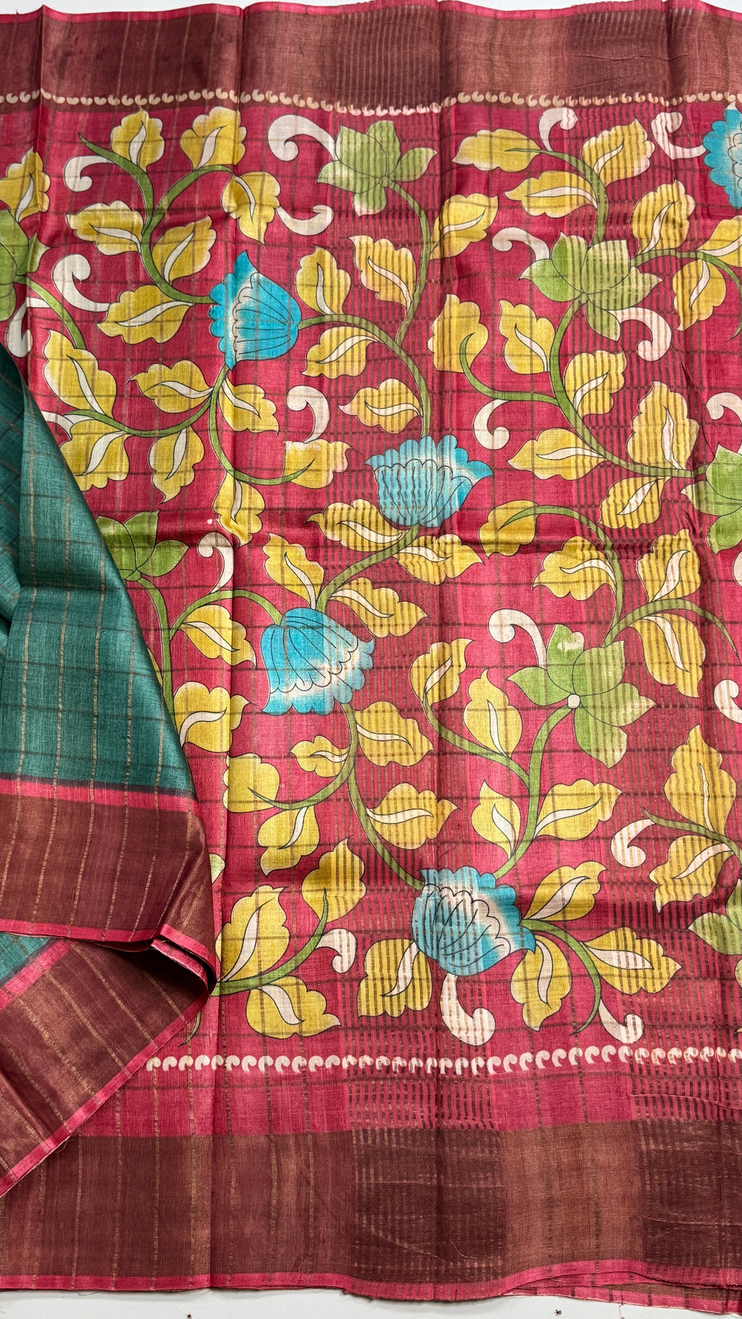 Handloom Pure Tussar Silk Saree