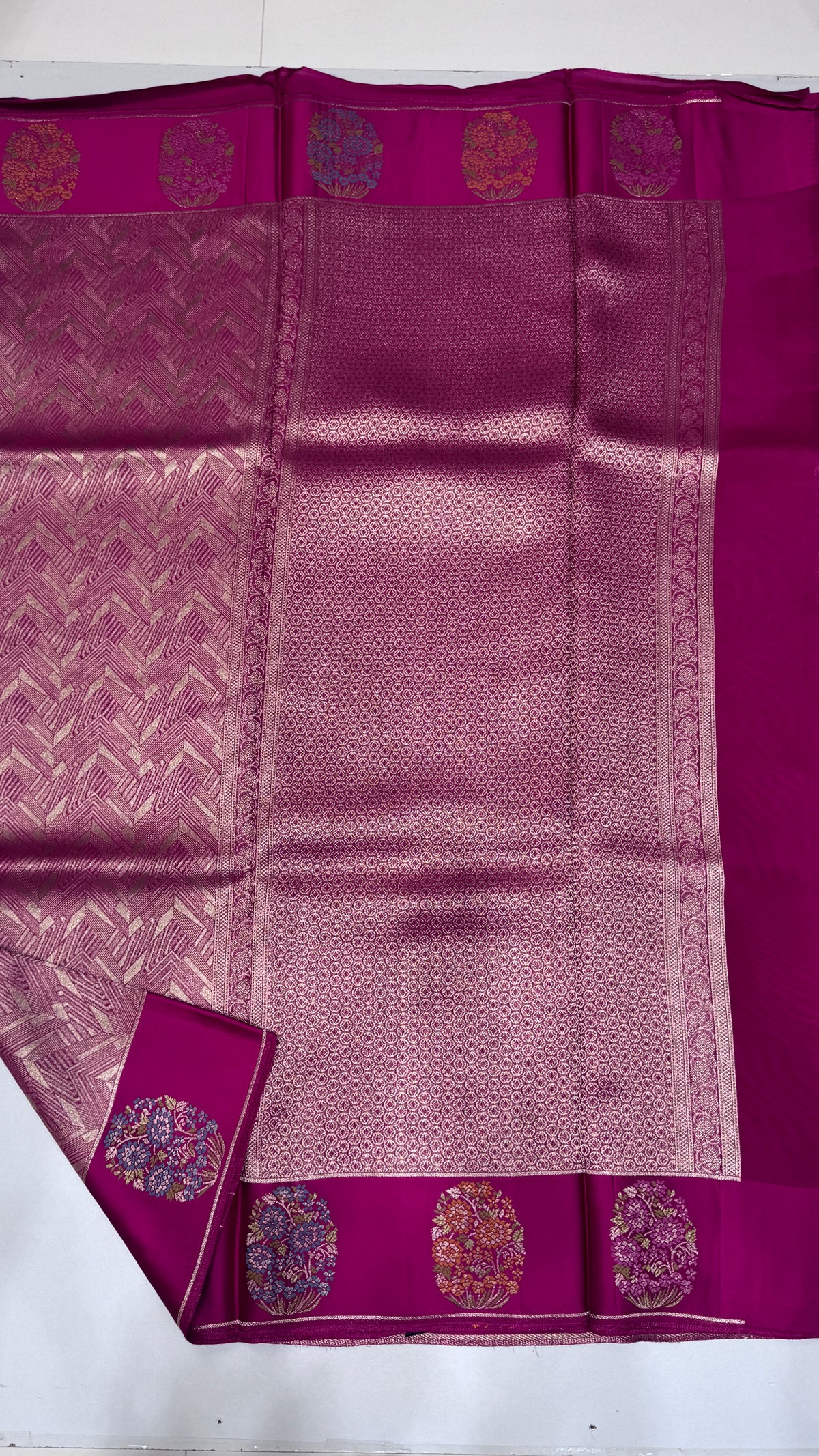 Brocade Banaras Crepe Georgette Saree