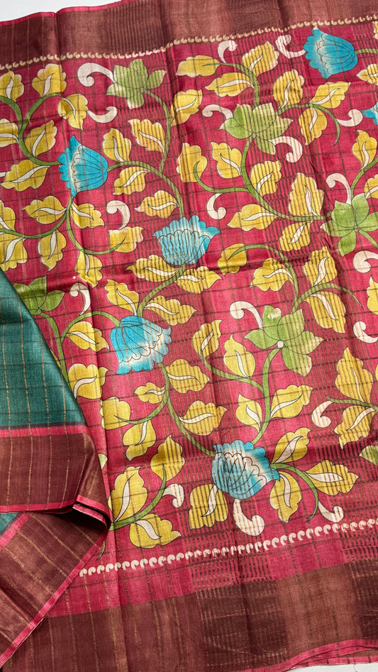 Handloom Pure Tussar Silk Saree