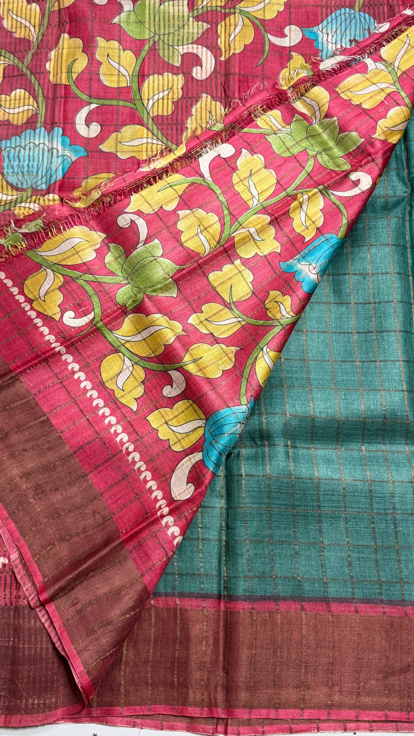 Handloom Pure Tussar Silk Saree