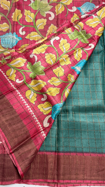 Handloom Pure Tussar Silk Saree