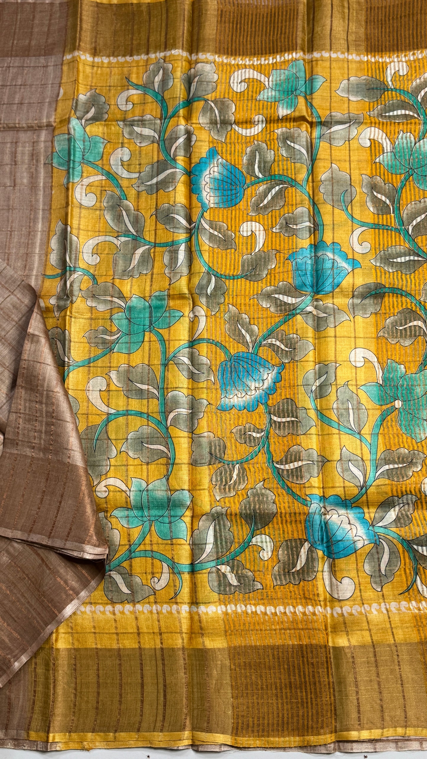 Handloom Pure Tussar Silk Saree