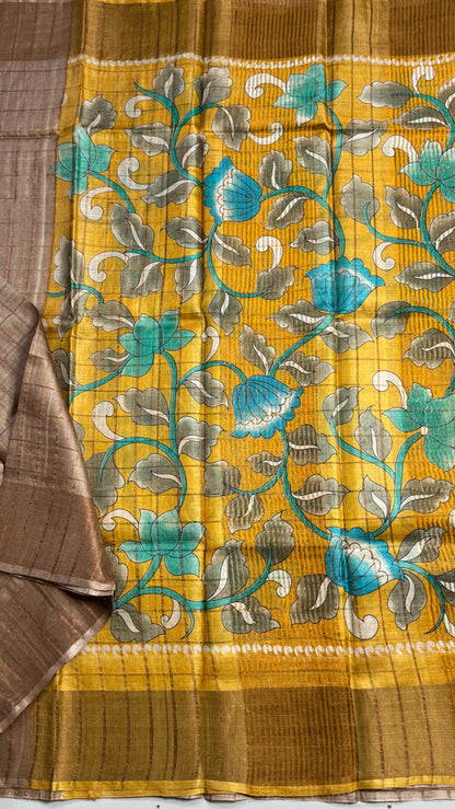 Handloom Pure Tussar Silk Saree