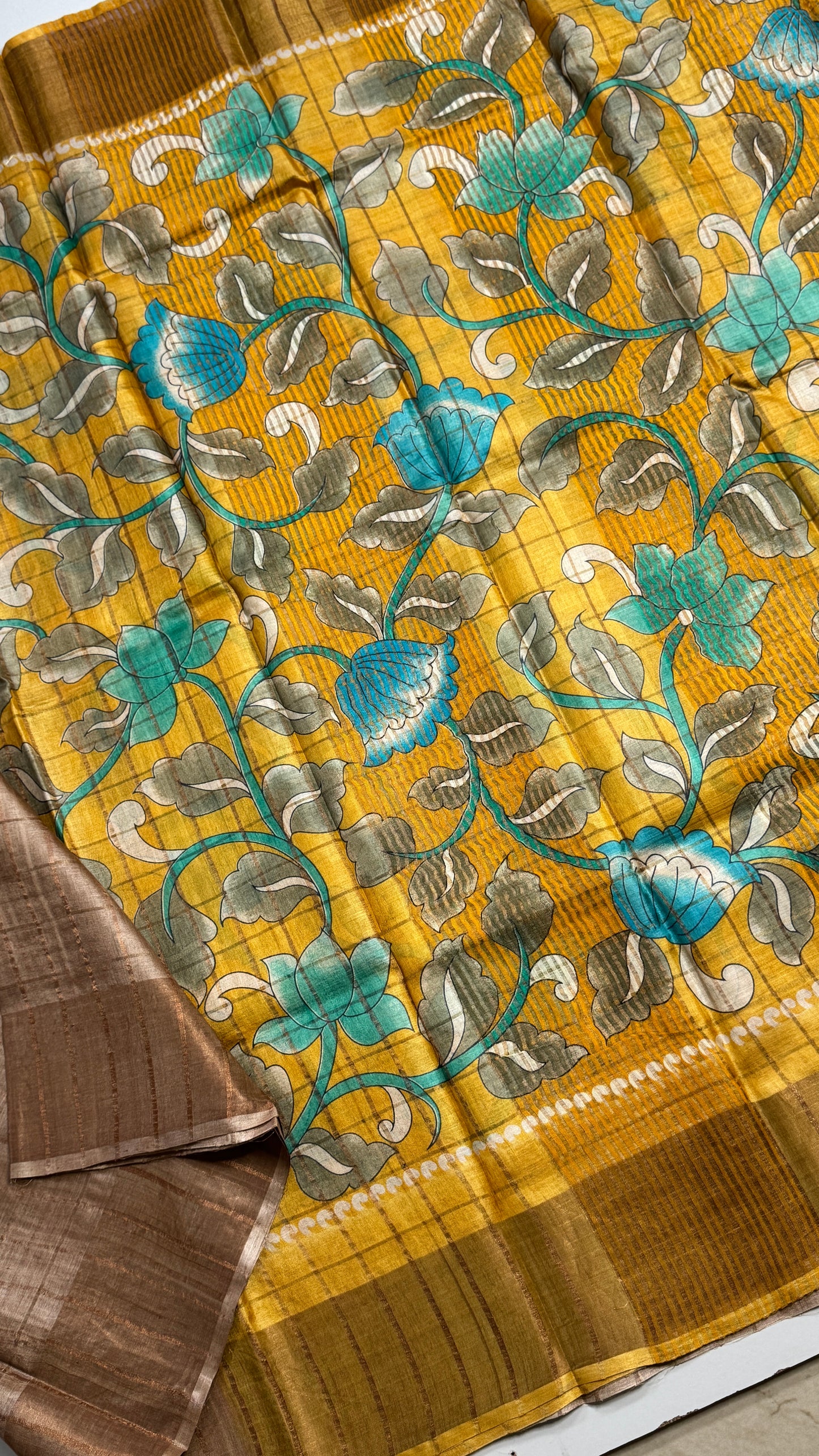 Handloom Pure Tussar Silk Saree