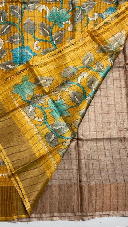 Handloom Pure Tussar Silk Saree