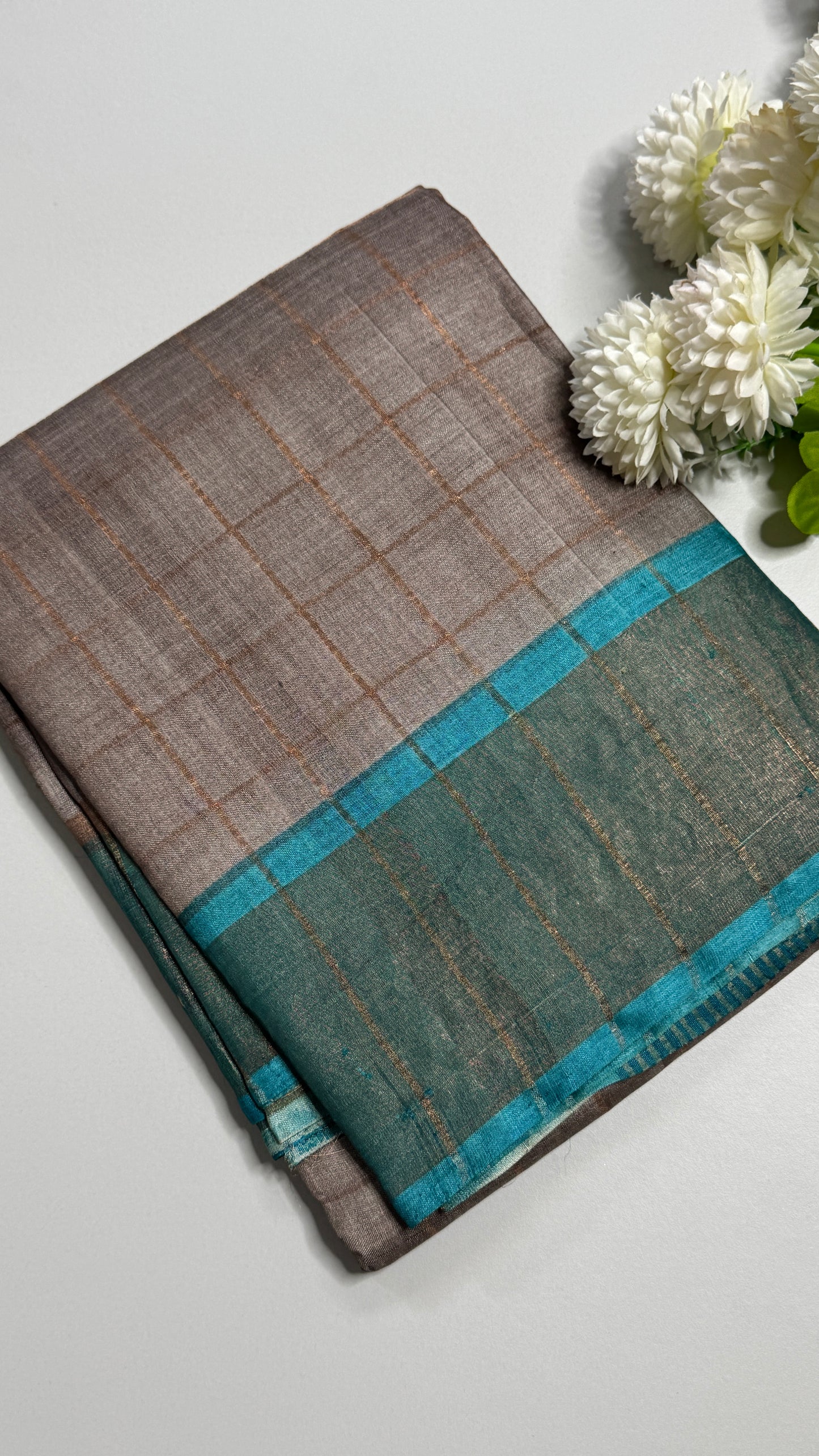 Handloom Pure Tussar Silk Saree