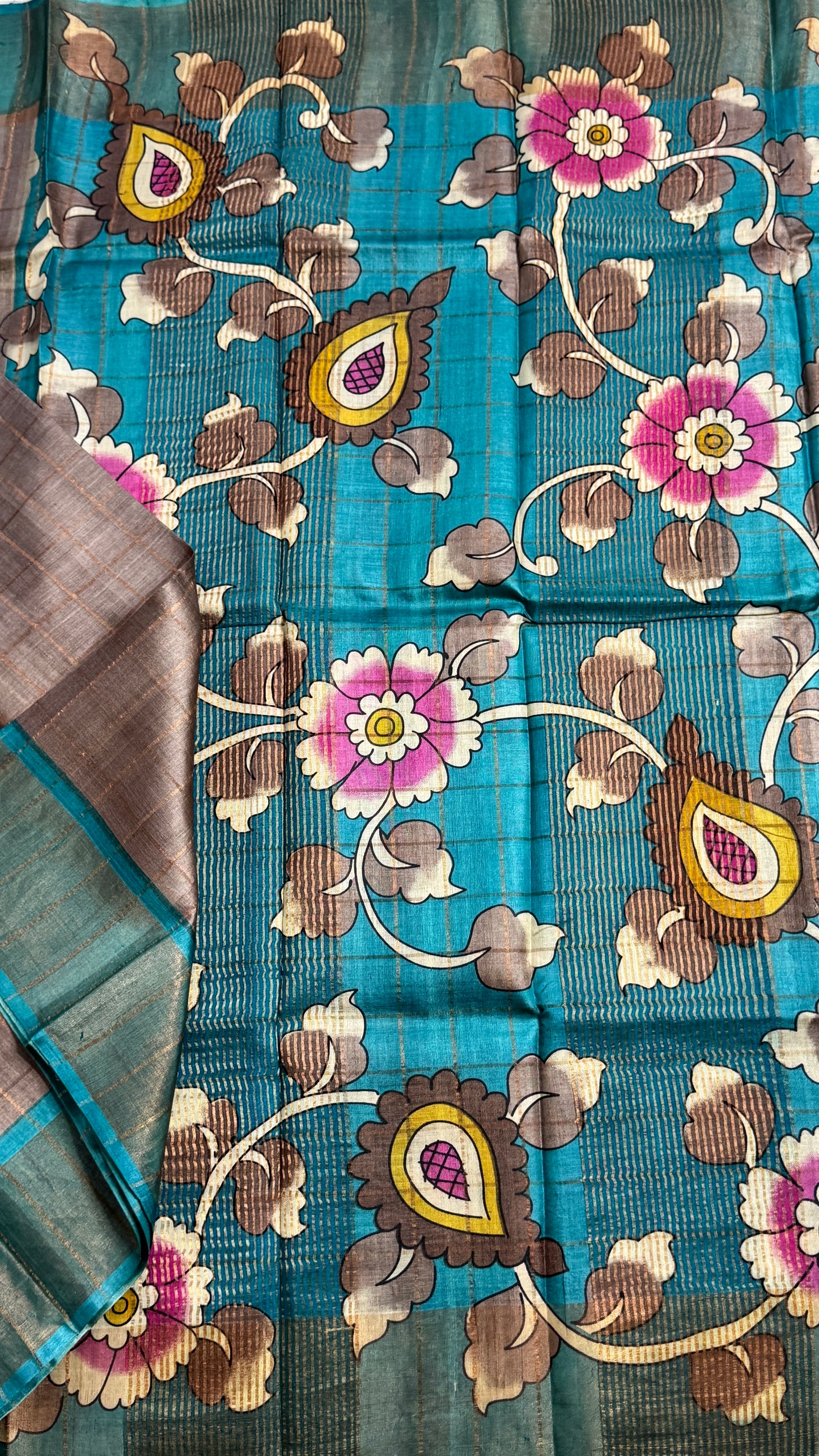 Handloom Pure Tussar Silk Saree