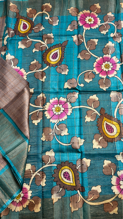 Handloom Pure Tussar Silk Saree