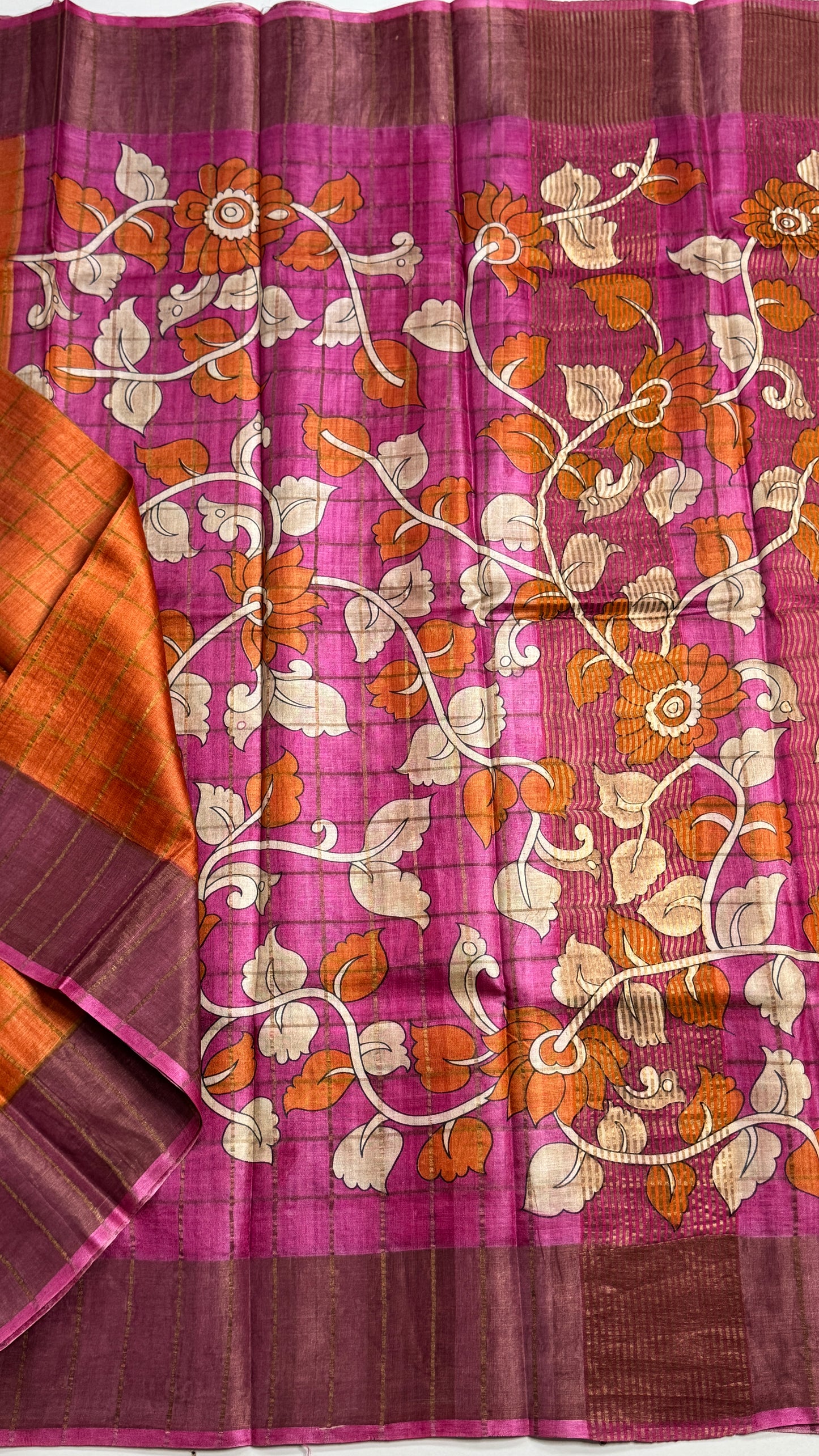 Handloom Pure Tussar Silk Saree