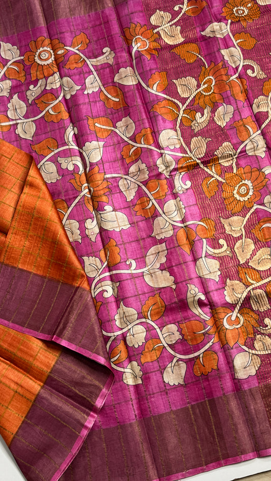 Handloom Pure Tussar Silk Saree