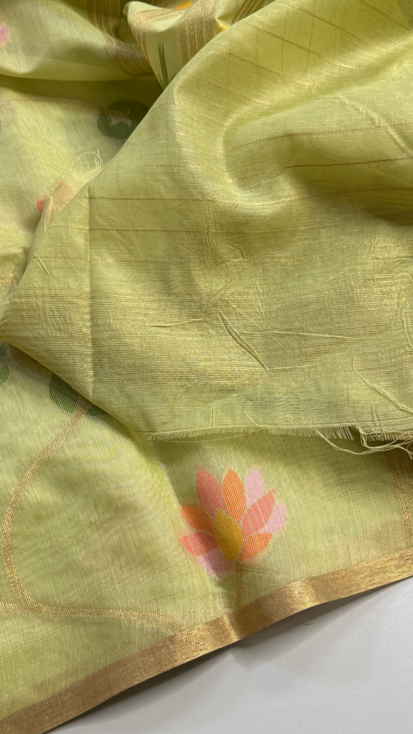 Semi Jamdani Munga Silk Saree