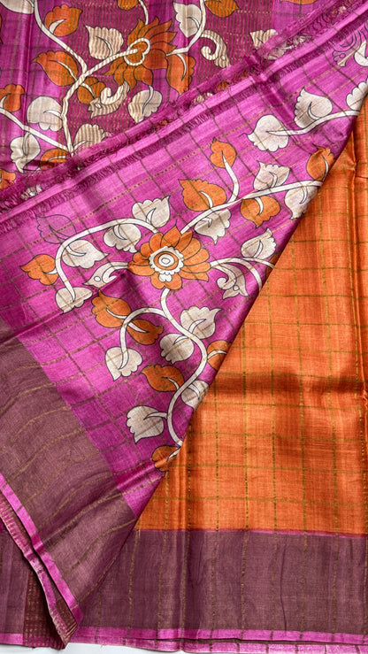Handloom Pure Tussar Silk Saree