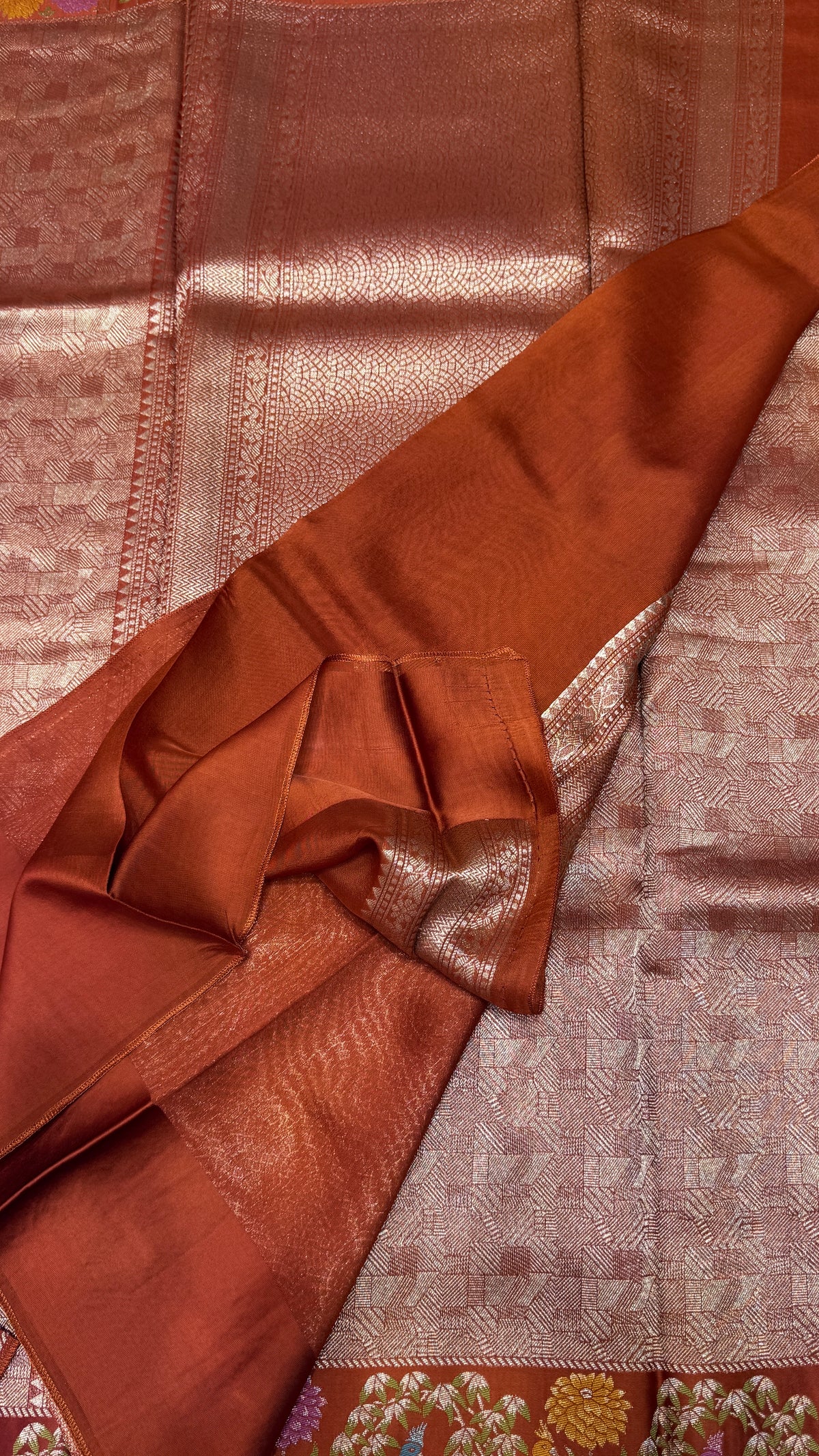 Brocade Banaras Crepe Georgette Saree
