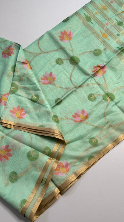 Semi Jamdani Munga Silk Saree