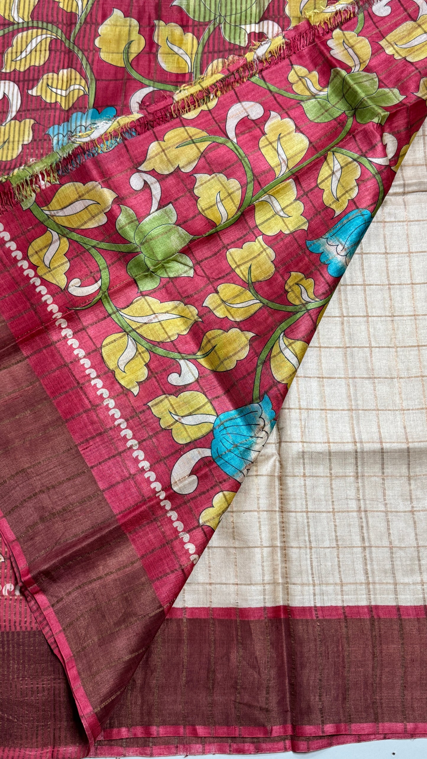 Handloom Pure Tussar Silk Saree