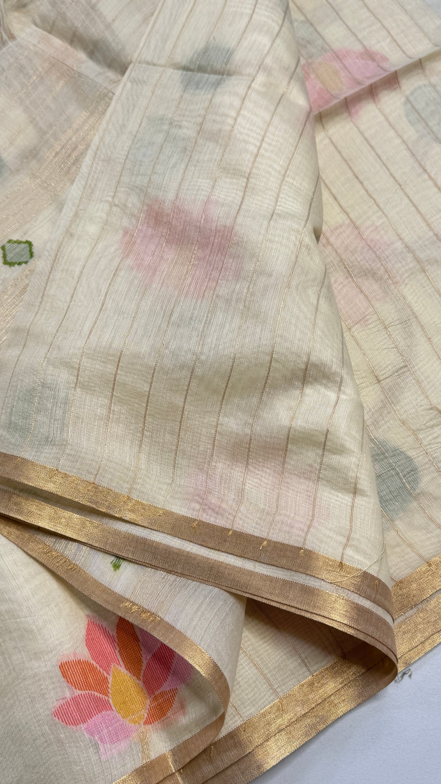 Semi Jamdani Munga Silk Saree