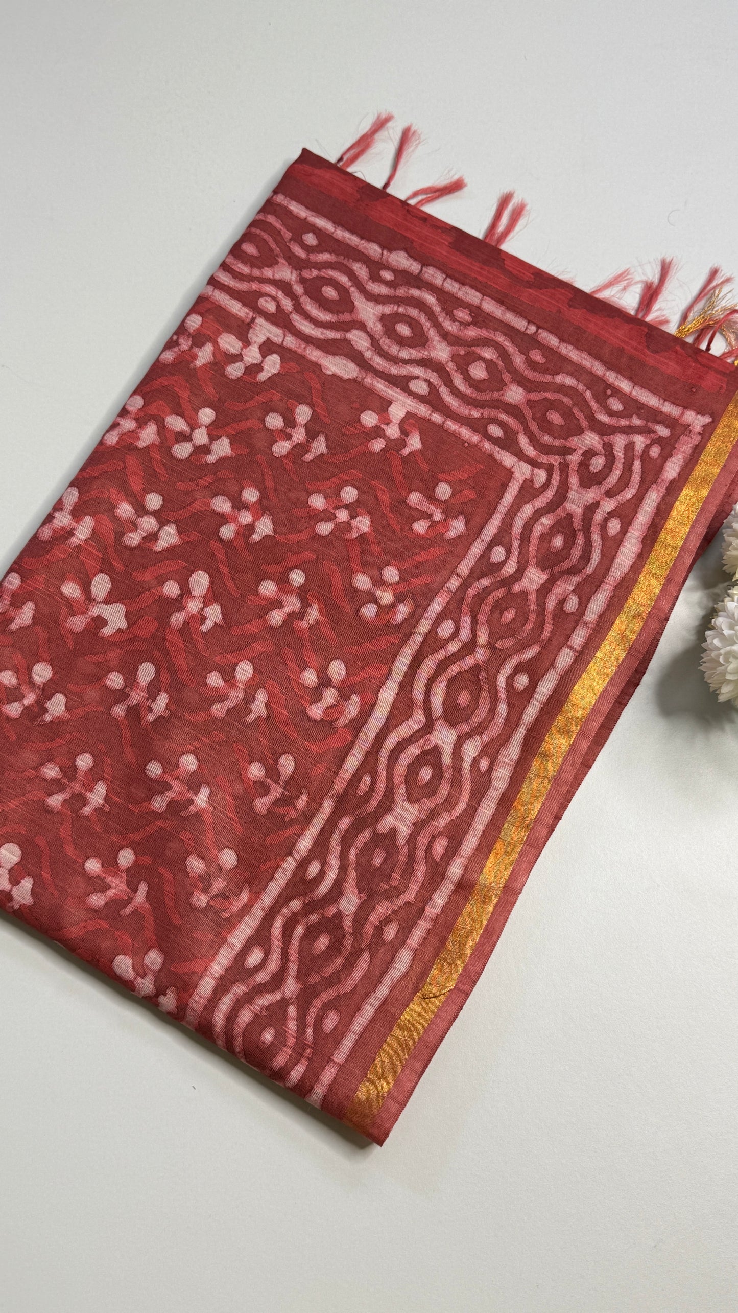 Dabu Printed Saree