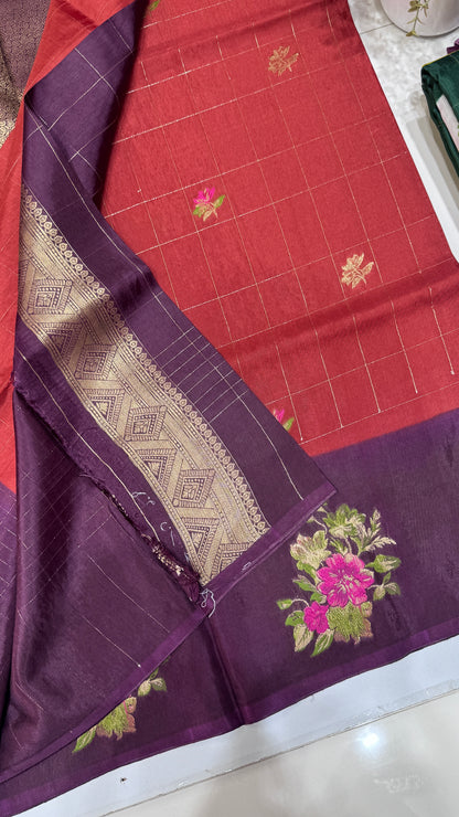Semi Tussar Saree