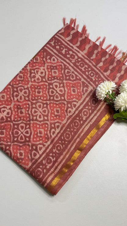 Dabu Printed Saree