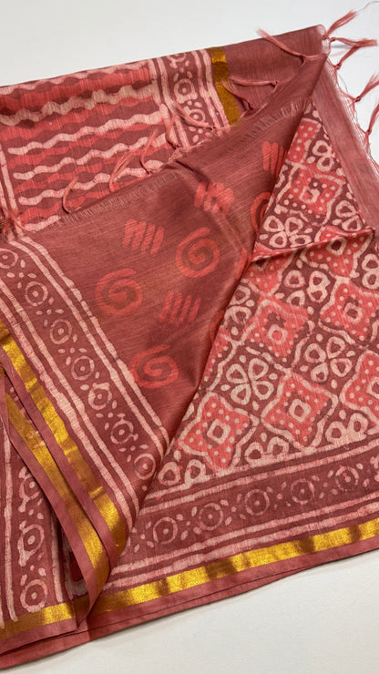 Dabu Printed Saree