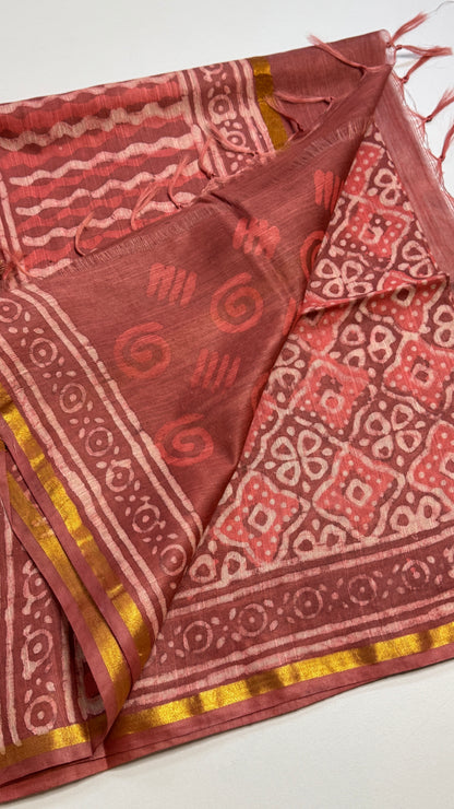 Dabu Printed Saree