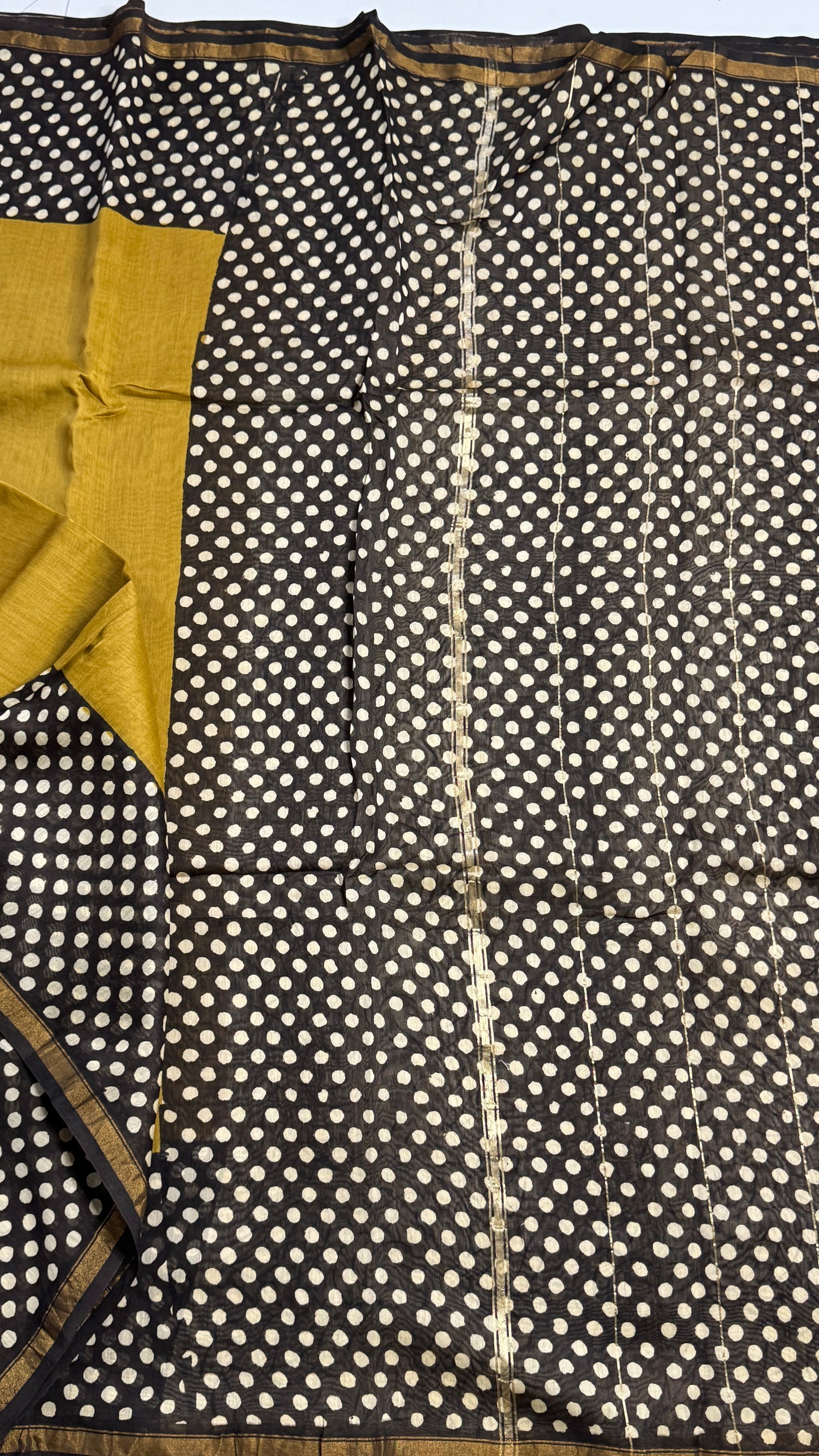 Block Printed Chanderi Silk Saree