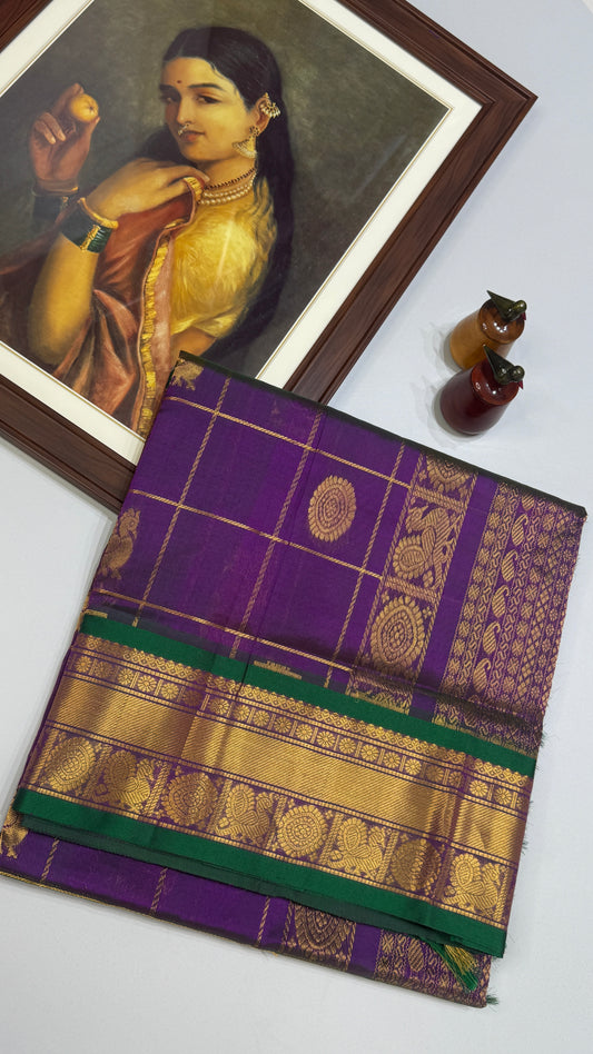 Mayil & Chakram Butta Pure Silk Cotton Saree
