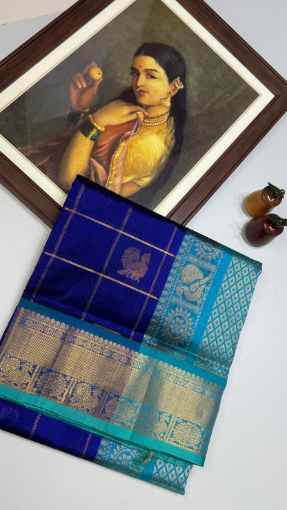 Mayil & Chakram Butta Pure Silk Cotton Saree
