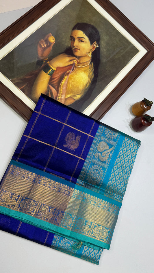 Mayil & Chakram Butta Pure Silk Cotton Saree