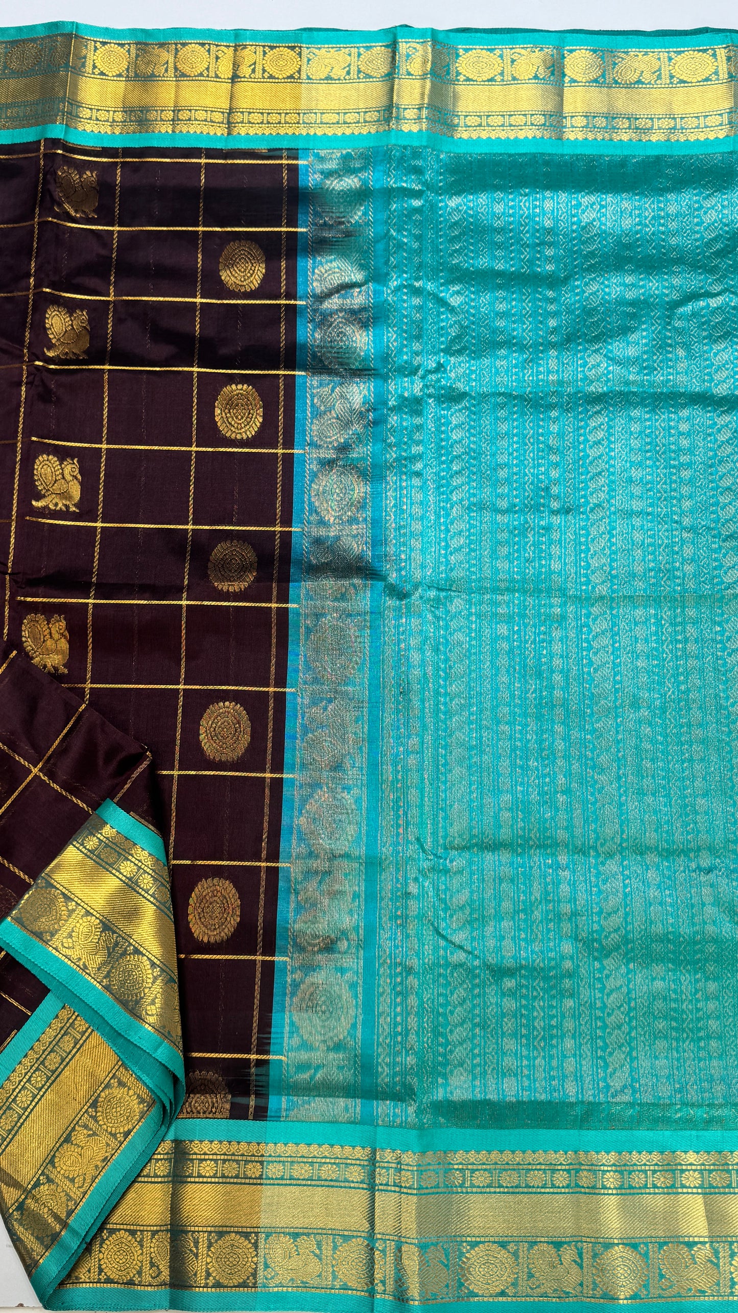 Mayil & Chakram Butta Pure Silk Cotton Saree