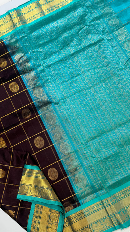 Mayil & Chakram Butta Pure Silk Cotton Saree