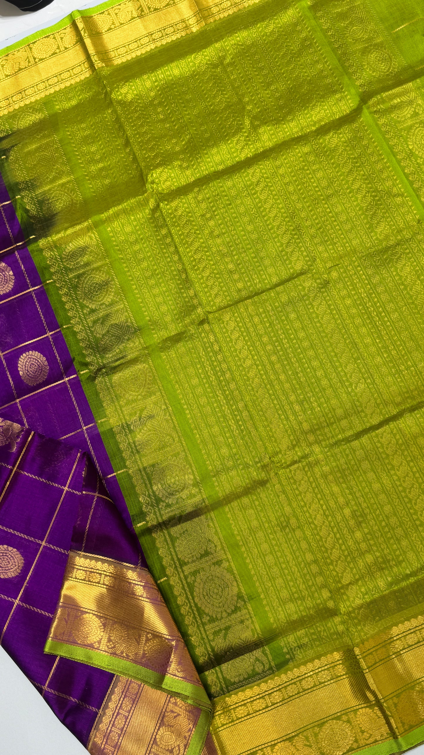 Mayil & Chakram Butta Pure Silk Cotton Saree