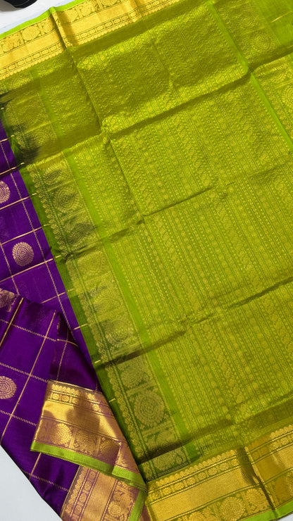 Mayil & Chakram Butta Pure Silk Cotton Saree