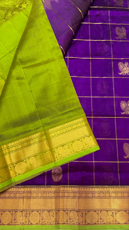 Mayil & Chakram Butta Pure Silk Cotton Saree