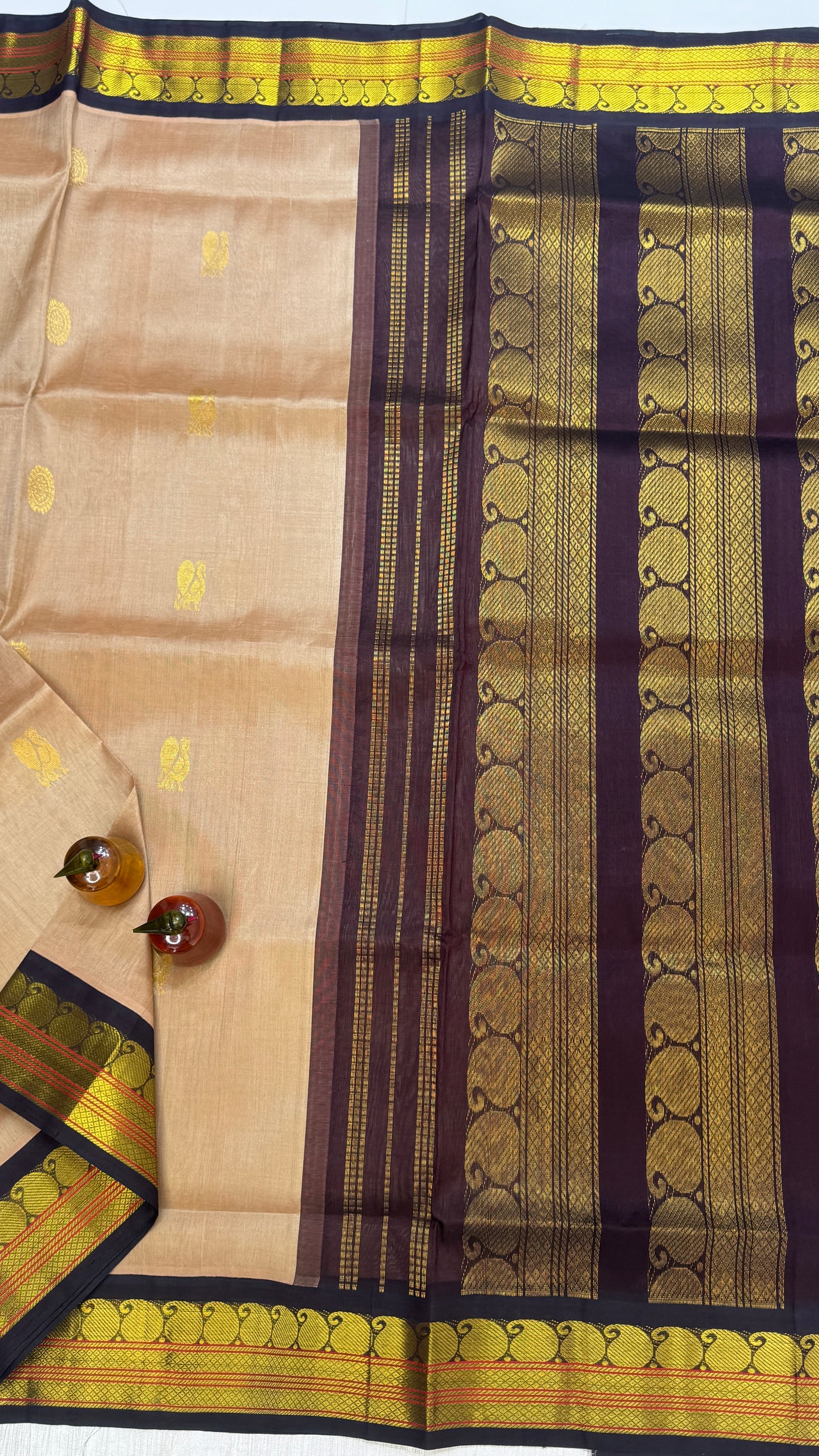 Buttas Pure Silk Cotton Saree