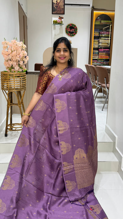 Tussar Georgette Saree with Motifs Embellished Border