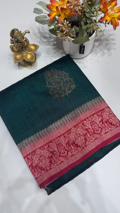 Semi Raw Silk Saree