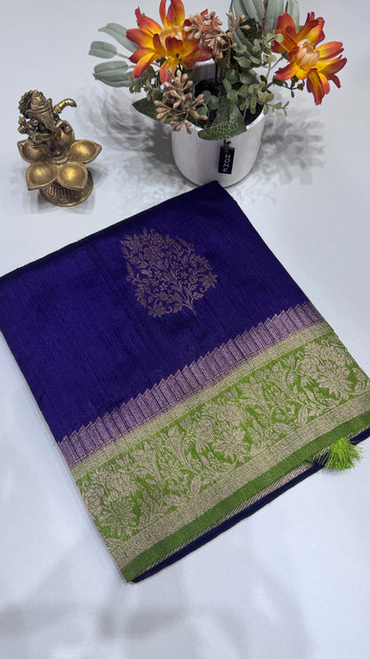 Semi Raw Silk Saree