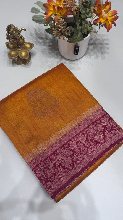 Semi Raw Silk Saree